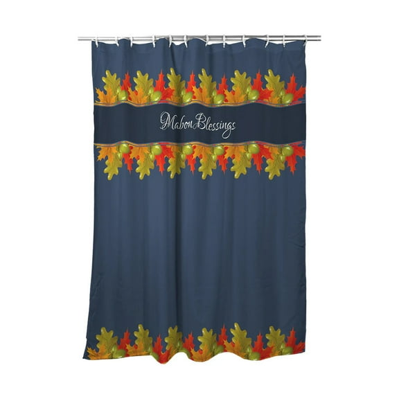 Shower Curtain Mabon Blessings Leaves