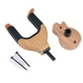thumbnail image 3 of Colgador Soporte para montaje en pared Soporte para gancho para guitarra Guardián Bloqueo automático con forma de guitarra Base de madera maciza para guitarras acústicas eléctricas Instrumento de cuer Tomshoo Colgador, 3 of 5