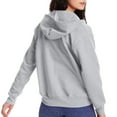 thumbnail image 4 of Hanes Womens ComfortSoft EcoSmart Full-Zip Hoodie Sweatshirt, L, Light Steel, 4 of 9