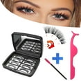 thumbnail image 4 of False Eyelashes Mirror Box,2 Pairs 3D Lashes Thick Eyelashes Reusable Cruelty-Free Eyelash Set,Contains Tweezers By PAKASEPT, 4 of 11