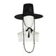 thumbnail image 1 of Jinu Hat Dynasty Black Halloween Hats Hunter Jinu Cap with Bead Chain for Idol Role - Playing Caps Halloween Stage, 1 of 5