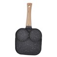 thumbnail image 2 of Sartén de desayuno 3 en 1, resistente al calor, con división para parrilla, ideal para cocina de gas y cocina de inducción., 2 of 14
