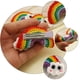 thumbnail image 5 of 1 par de clips de cabello de arco iris tejido a mano de bricolaje, 5 of 5