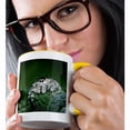 thumbnail image 2 of 3dRose, Metaphid Jumping Spider, Metaphidippus, , 15oz Two-Tone Yellow Mug, 2 of 7