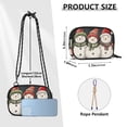thumbnail image 4 of FORMRS Mini Crossbody Bag for Women Adjustable Shoulder Rope Travel Casual Phone Purse, Red Snowmen, 4 of 7
