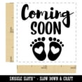 thumbnail image 2 of Coming Soon Baby Pregnancy Shower Self-Inking Rubber Stamp Ink Stamper - Black Ink - Small 1 Inch, 2 of 7