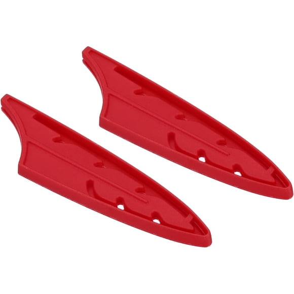 PATIKIL Knife Sheaths for Kitchen Knife for 3.5" Paring Knife, 2 Pcs Knife Edge Guard, Knife Sheath Covers Sleeves, Feather Fruit Knife Set, Red, 3.8"x 1"