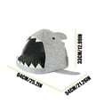 thumbnail image 3 of ZORVEX Pet Dog Puppy Cat Shark Design Style Plush Bed House Nest, 3 of 6