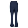 thumbnail image 3 of FAIWAD Women Split Hem Flared Leggings High Waist Elastic Yoga Pants Workout Jogger Trousers (X-Large, Dark Blue), 3 of 6