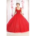 thumbnail image 5 of Layla K LK194 Juniors Womens Sparkling Sleeveless Embroidered Quince Ball Gown, 5 of 11