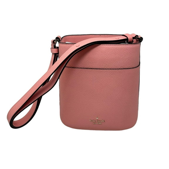 Kate Spade Leila Small Bucket Crossbody Bag Peachy Rose Leather KE489 $359
