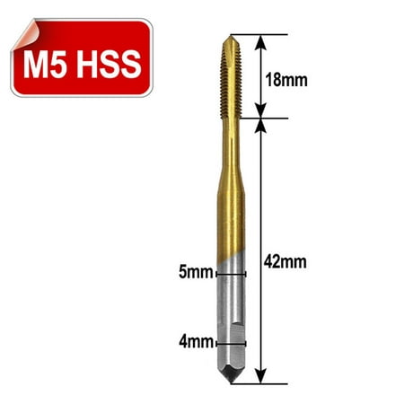 

M3/M4/M5/M6/M8 HSS Metric Straight Flute Thread Screw Tap Plug Tap