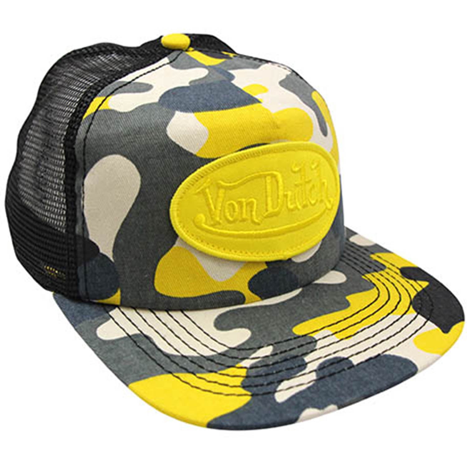 yellow camo hat