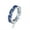 Silver-Blue, variant on 6 Color Irregular Cz Band Women's Stainless Steel Wedding Silver Ring Size 6-9