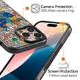 thumbnail image 3 of Funda de teléfono Rosarnnah compatible con iPhone 16 Pro - Negra, 3 of 6