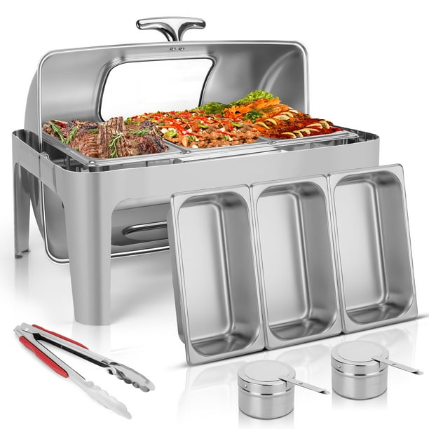 Worcest Chafing Dish Buffet Set 9 QT, Chafers Buffet Warmers Sets