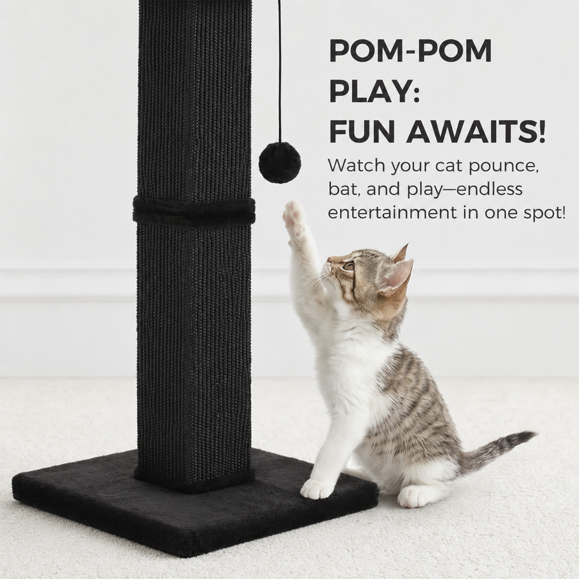 Pawz Road 31-Inch Sisal Cat Scratching Post photo 5