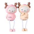 thumbnail image 1 of Coofit 2PCS Resin Ornament Creative Lovely Long Leg Tabletop Ornament Desk Decoration, 1 of 5