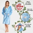 thumbnail image 3 of Bath Robe Disney Lilo and Stitch for Women Blue Polyester, 3 of 7