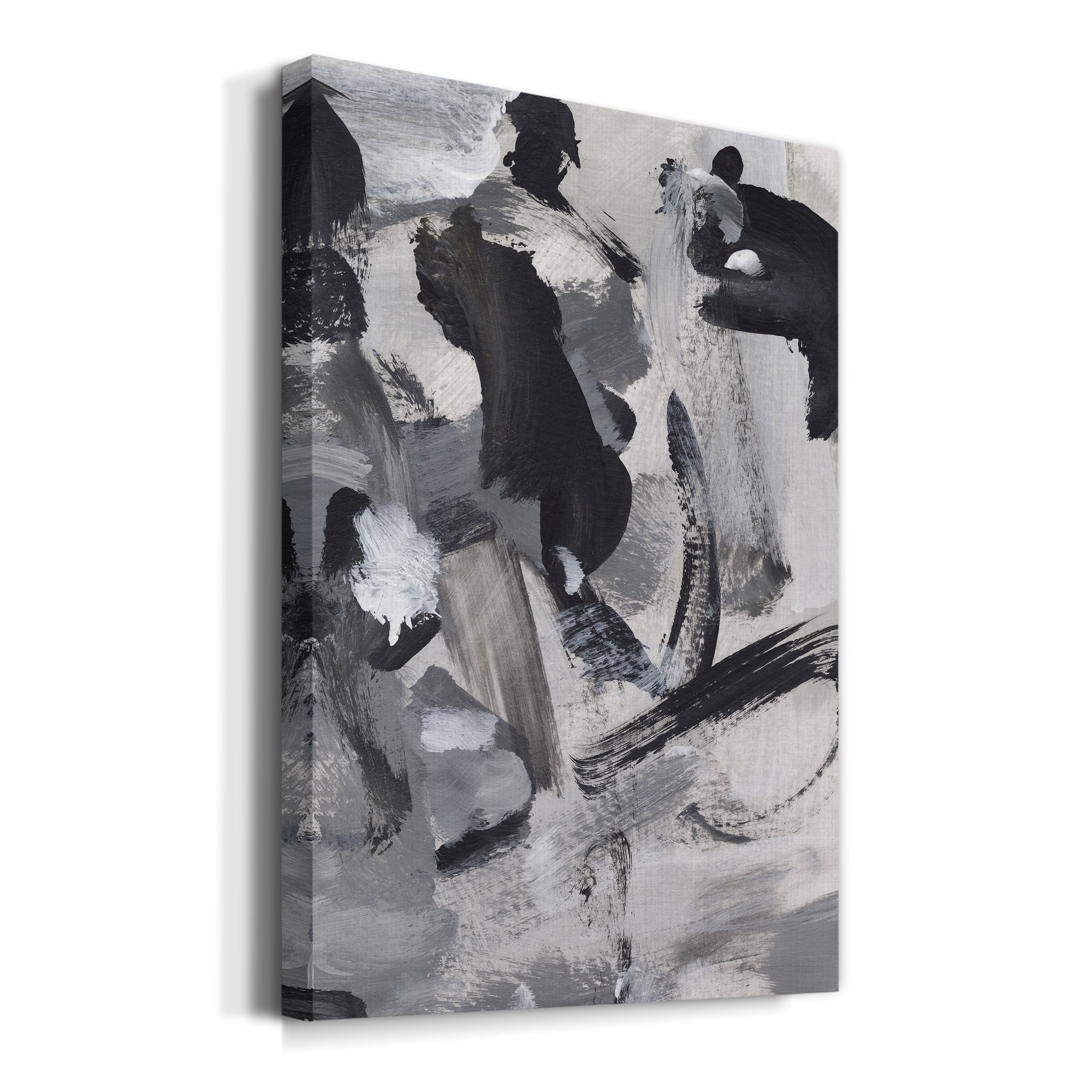 Black & White Mix IV Premium Gallery Wrapped Canvas - Ready to Hang