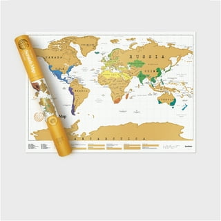 Travel Size Scratch Map