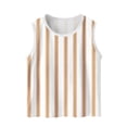 thumbnail image 1 of Posijego Débardeur Rayé pour Tout-Petits Garçons Filles, Coupe Ample, Col Rond, Sans Manches, T-Shirt d'Été Décontracté pour la Plage, 1 of 6