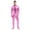 Pink, variant on TiaoBug Men's Shiny Bodysuit Zentai Metallic One Piece Full Body Unitard Jumpsuit Stage Clubwear Purple L