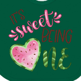 thumbnail image 4 of Inktastic It's Sweet Being One Watermelon First Birthday Boys or Girls Baby Bib, 4 of 4