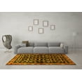 thumbnail image 3 of Ahgly Company Machine Washable Indoor Square Persian Yellow Traditional Area Rugs, 7' Square, 3 of 4