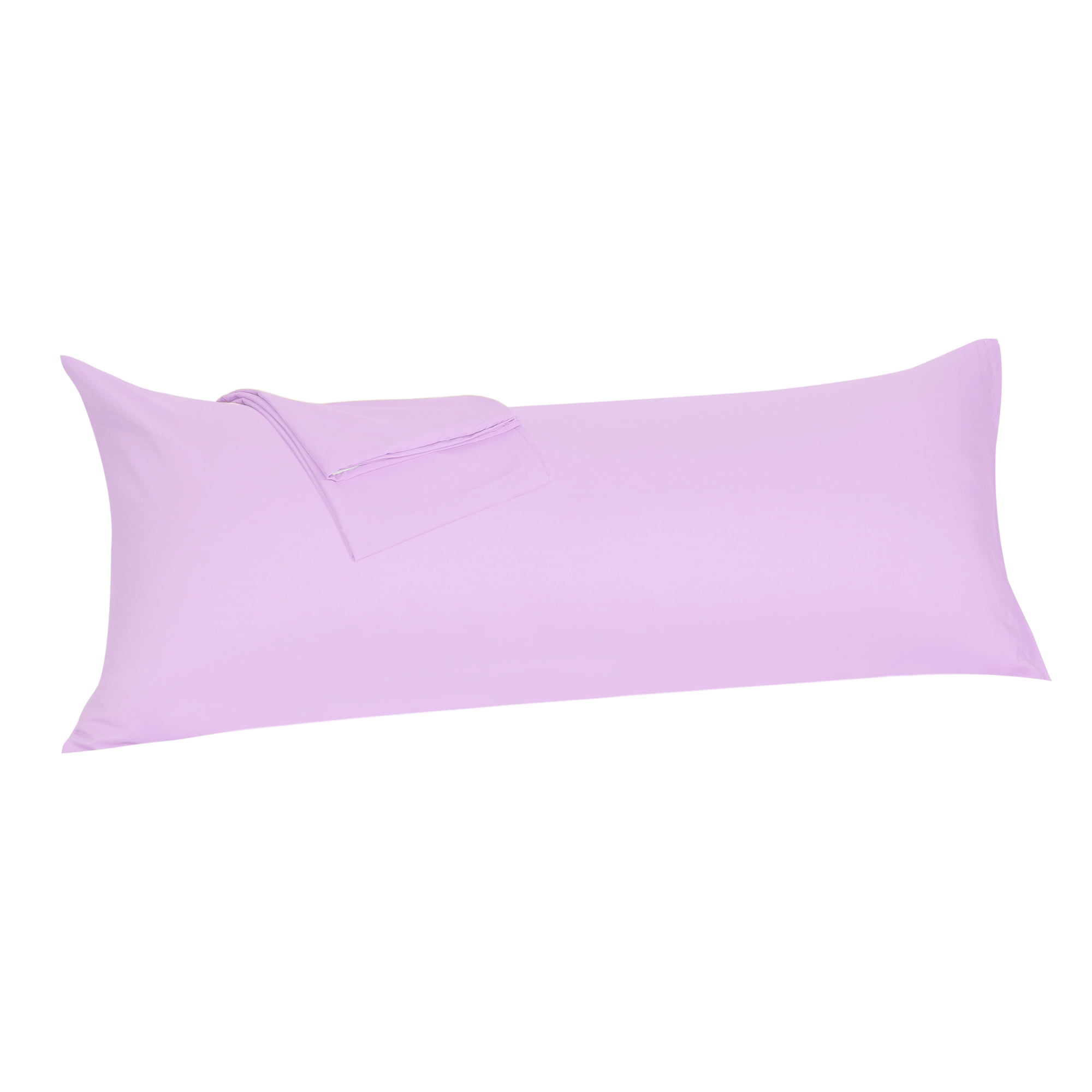 Zippered Body Pillow Case Cover Soft Microfiber Long Pillowcases Violet