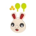 thumbnail image 2 of koolsoo Table Tennis Racket and Ball Set Height Adjustable Hanging Table Tennis Training Rabbit 9x7cm, 2 of 9