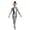 Silver, variant on Kids Girls Metallic Gymnastics Ballet Dance Unitard Performance Footed Jumpsuit Long Sleeve Zipper Front Shiny Bodysuit Gold 8
