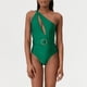 thumbnail image 2 of Traje de baño de una pieza de alta gama de color sólido hueco con un solo hombro para mujer, 2 of 6