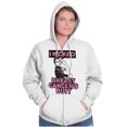 thumbnail image 5 of I Kicked Breast Cancers Butt BCA Zip Hoodie Sweatshirt Women Brisco Brands X, 5 of 6