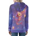 thumbnail image 2 of DISNIMO Dragon Star Printed Hoodies for Women Long Sleeve Hooded Tops Zip Up Sport Sweatshirt for Fall Winter, XS, 2 of 6