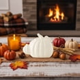 thumbnail image 6 of Fall Ceramic Pumpkin, Decorative Ceramic Pumpkins for Fall Halloween Pumpkin Figurine Pumpkin Decor, Harvest Pumpkin Ornament Desktop Entryway Office Living Room Art Decor, 6 of 6