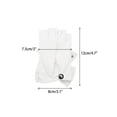 thumbnail image 2 of INSPIRE CHIC Women's Faux Leather Gloves Snap Punk Gothic Wrist Length Glove with Studded Bowtie One Size Half Finger White, 2 of 6