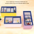 thumbnail image 3 of Vogacara Doll Home Miniatura Refrigerador Plástico 1:12 Cocina Bebidas Almacenamiento Jugar Juguete Decoración Muebles Verde Claro casas de muñecas Blanco Vogacara FN010838-06, 3 of 6