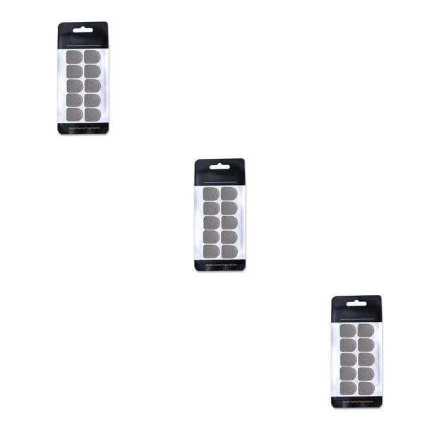 Seitruly Paquete de 100 pegatinas para las yemas de los dedos del juego, pegatina para juegos con pantalla táctil transpirable, accesorios para Gris 3Conjunto