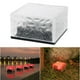 thumbnail image 4 of Lámpara solar de ladrillo de vidrio ABS LED impermeable para enterrar en el suelo, lámpara de ladrillo de hielo para exteriores, patio, jardín, césped, luz roja, 4 of 10