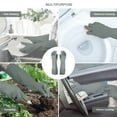 thumbnail image 4 of DABOGOSA Mamison 2 Pairs Reusable Waterproof Household Dishwashing Cleaning Rubber Gloves, Non-Slip Kitchen Glove (Grey, Medium (Pack of 2)), 4 of 7