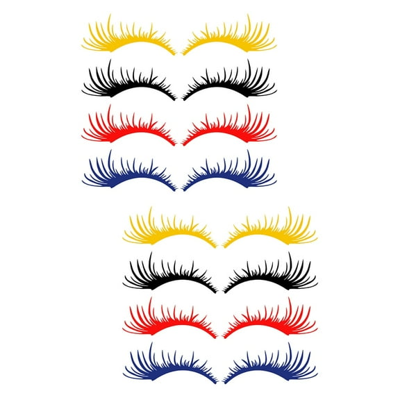 2 Pieces Beetle Car Accessories Headlight Decal Eye-catching