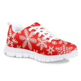 thumbnail image 2 of Pzuqiu Youth Girls Shoes Red Snowflake Christmas Lightweight Soft Green Running Sneakers for Big Kids Schoollndoor Dance Tennis Shoes Size 13, 2 of 5