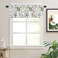 thumbnail image 6 of Valances for Windows Colored Plant Flowers Leaf Butterfly Valance Rod Pocket Window Treatments Curtains for Kitchen Small Windows Living Room Bedroom Bathroom, 42"x18", 6 of 7
