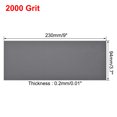 thumbnail image 3 of Uxcell  2000 Grits Waterproof Sandpaper Wet Dry Sand Paper Silicone  Grey 15pcs, 3 of 5