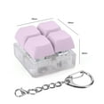thumbnail image 3 of Keys Keyboard Keychain Con LED Light Clicker (Byle B) Purple, 3 of 3