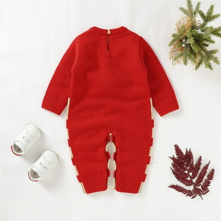 

kpoplk Kids Christmas Sweater Girls Boy Girl Christmas Deer Pompom Knitted Sweater Christmas Sweater For Kids(Red)