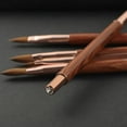 thumbnail image 5 of 100% Kolinsky Acrylic Nail Brush Wood With Cap Crimped Nail Art Pen Size #6, 5 of 6