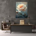 thumbnail image 6 of Mudket Framed,Canvas Wall Art,Ready to Hang,Peony Floral Canvas Print,Vintage Botanical Wall Decor,Rustic Farmhouse Art,for Bedroom Living Room Kitchen Office Decor - 12"L x 8"W, 6 of 10