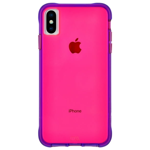 CaseMate Apple iPhone Xs Tough Neon Pink Neon Case